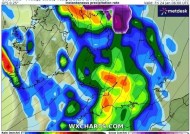 英国天气：新地图显示暴风雪和暴雨袭击英国的确切时间